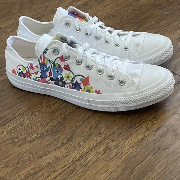 Converse Chuck Taylor All Star CTAS Ox Low Pride White/Multi/Rainbow Men's 11 Wm - Picture 4 of 13